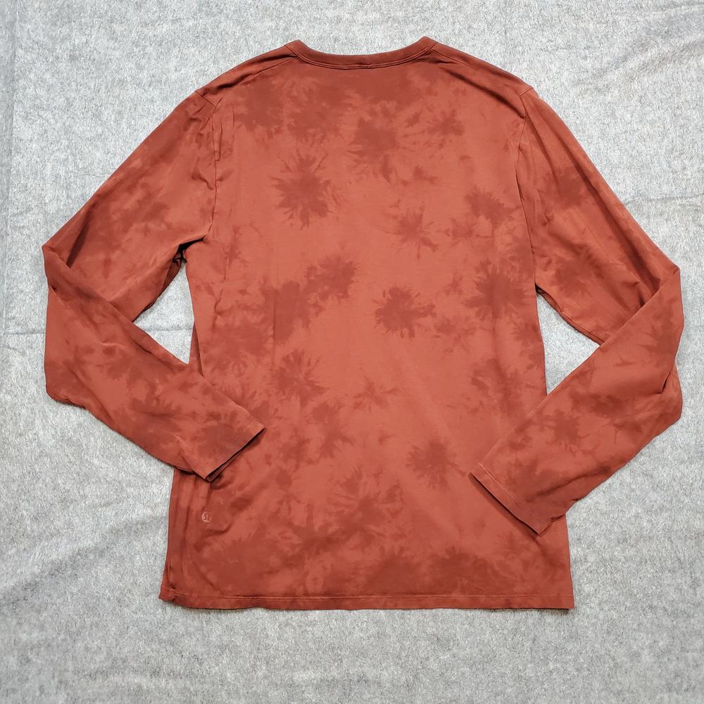 Lululemon Shirt Mens S/M? Fundamental Long Sleeve Shirt Tide Shibori Date Brown - Picture 2 of 7